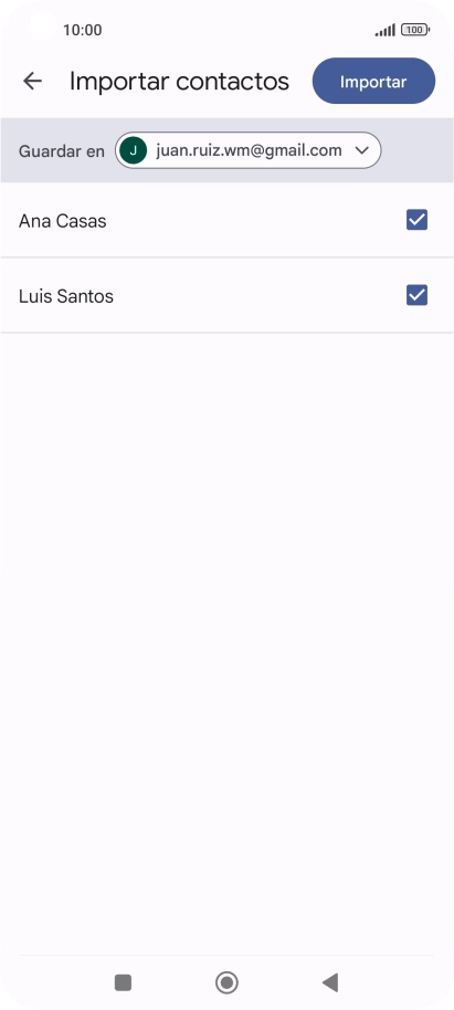 Pulsa la lista desplegable junto a 