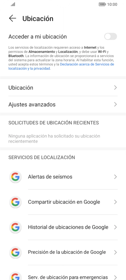 Pulsa el indicador junto a 