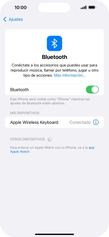 Desliza el dedo hacia arriba desde la parte inferior de la pantalla para terminar y volver a la pantalla de inicio.