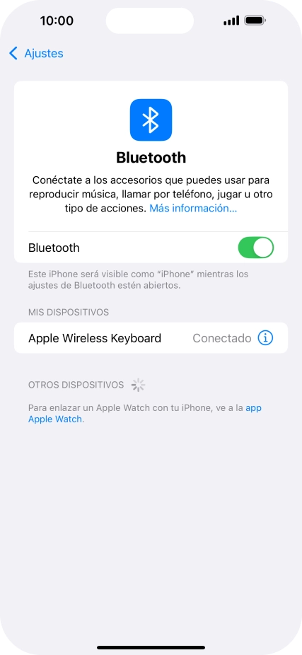 Desliza el dedo hacia arriba desde la parte inferior de la pantalla para terminar y volver a la pantalla de inicio.