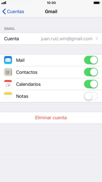 Pulsa la tecla de inicio para terminar y regresar a la pantalla de inicio.