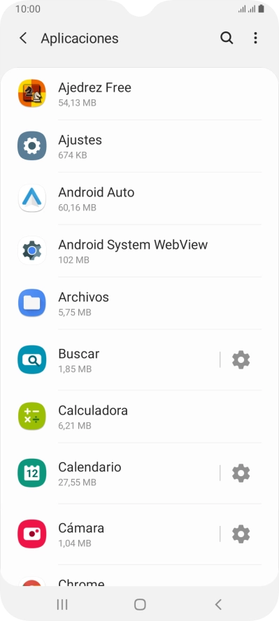 Pulsa la app deseada.