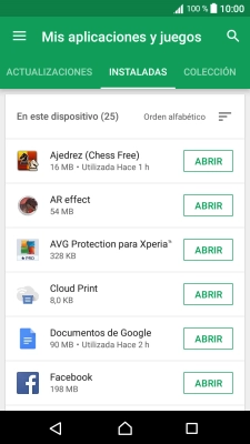 Pulsa la app deseada.