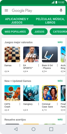 Desliza el dedo hacia la derecha desde la parte izquierda de la pantalla.