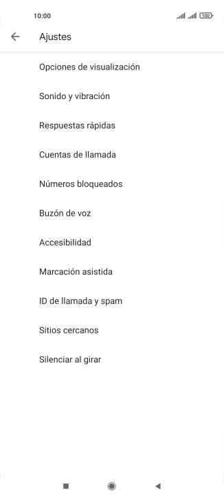 Pulsa Cuentas de llamada.