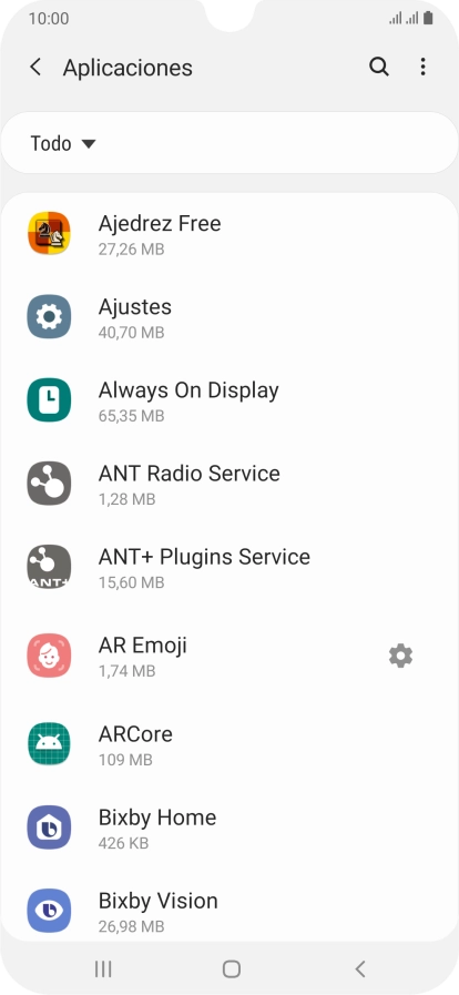 Pulsa la app deseada. Pulsa la app deseada.