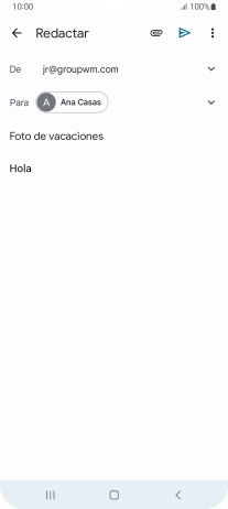 Pulsa el icono de anexos.