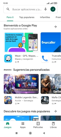 Pulsa el icono de perfil.