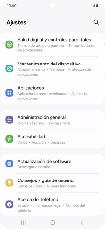 Pulsa Administración general.