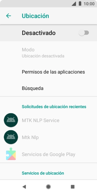 Pulsa el indicador para activar o desactivar la función.