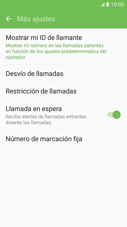 Pulsa Número de marcación fija.