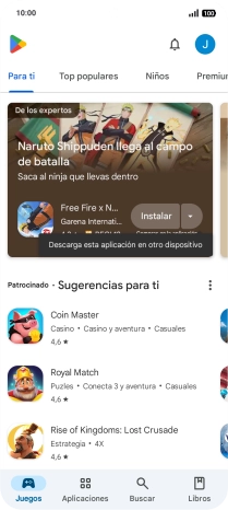 Pulsa el icono de perfil.