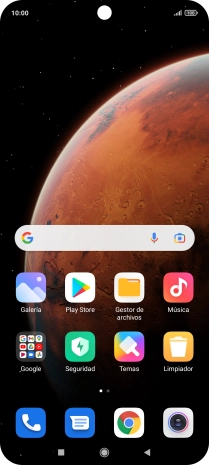 Pulsa Galería y desplázate a la carpeta deseada.
