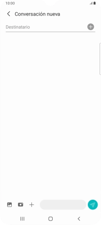 Pulsa en el campo de búsqueda e introduce las primeras letras del nombre del destinatario deseado.