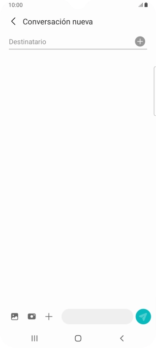 Pulsa en el campo de búsqueda e introduce las primeras letras del nombre del destinatario deseado.