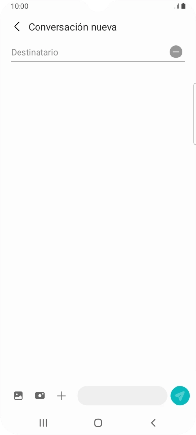 Pulsa en el campo de búsqueda e introduce las primeras letras del nombre del destinatario deseado.