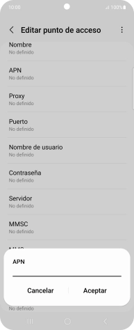 Introduce airtelwap.es y pulsa Aceptar.