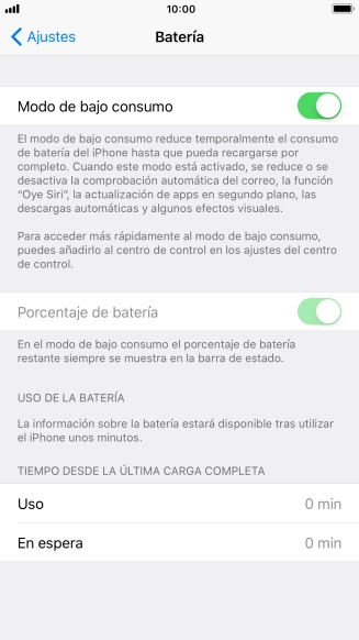 Pulsa la tecla de inicio para terminar y regresar a la pantalla de inicio.