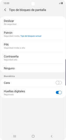 Pulsa Ninguno.