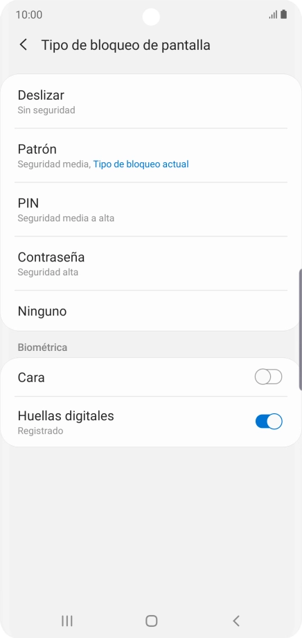 Pulsa Ninguno.