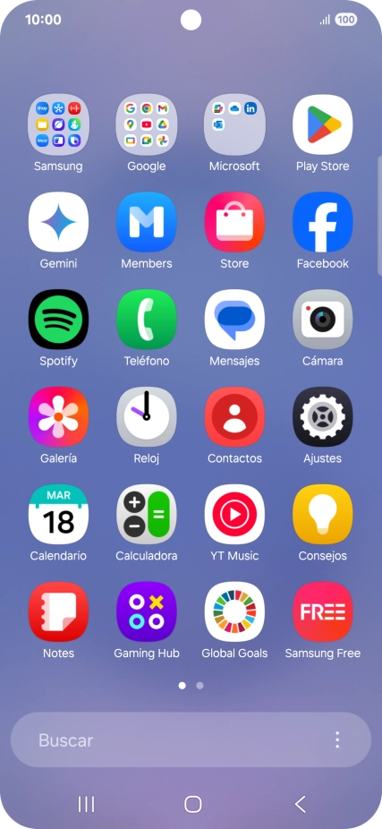 Abre una app que sea compatible con esta función, por ejemplo, Mensajes.