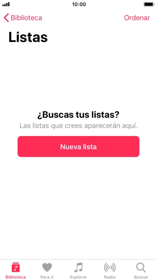 Pulsa Nueva lista.