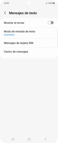 Pulsa Centro de mensajes.