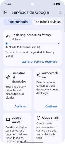 Pulsa Encontrar mi dispositivo.