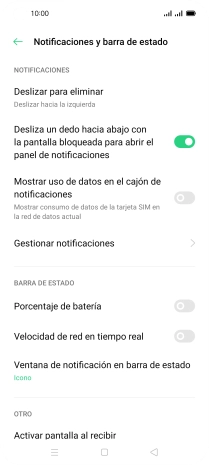 Pulsa Gestionar notificaciones.