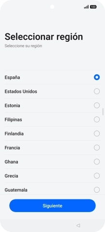 Pulsa el país deseado.