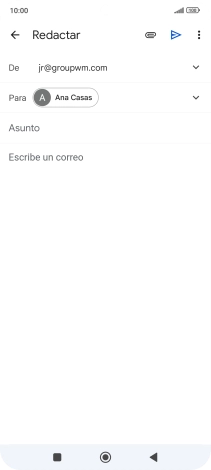 Pulsa Asunto e introduce el asunto deseado. Pulsa Asunto e introduce el asunto deseado.