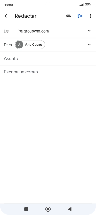 Pulsa Asunto e introduce el asunto deseado. Pulsa Asunto e introduce el asunto deseado.