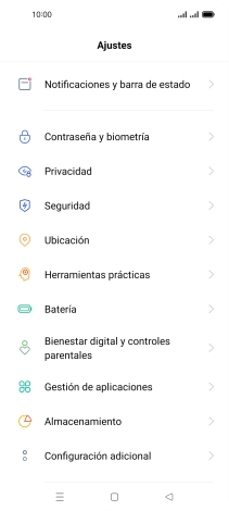 Pulsa Configuración adicional.