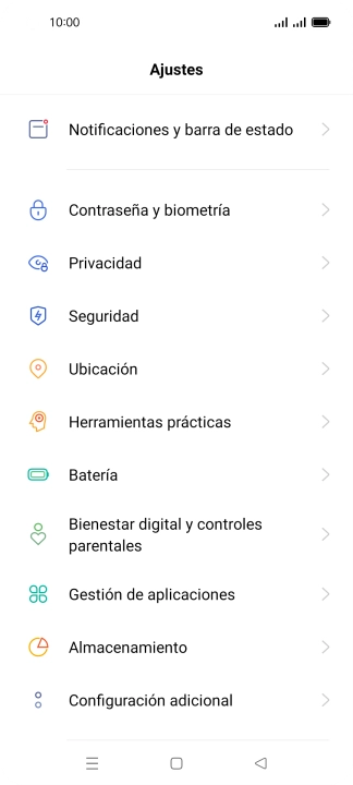 Pulsa Configuración adicional.