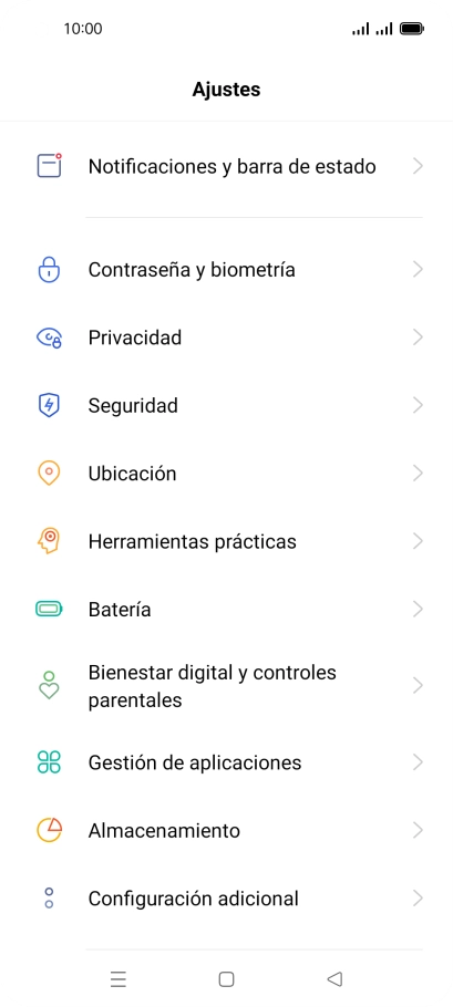 Pulsa Configuración adicional.