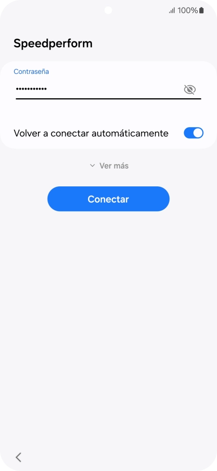 Introduce la contraseña de la red wifi y pulsa Conectar. Introduce la contraseña de la red wifi y pulsa Conectar.