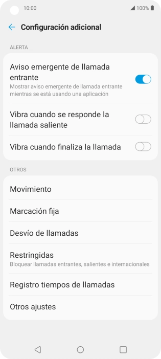 Pulsa Desvío de llamadas.