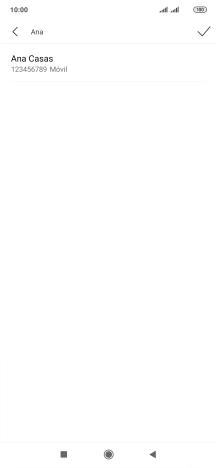 Pulsa el contacto deseado.