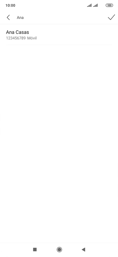 Pulsa el contacto deseado.