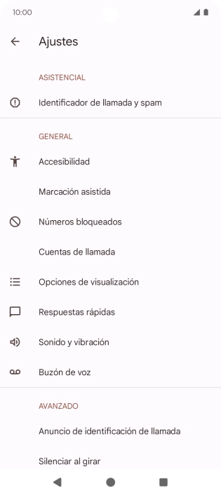 Pulsa Buzón de voz.