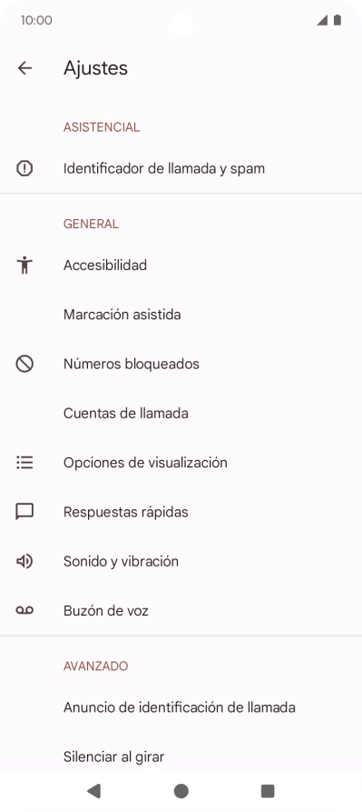 Pulsa Buzón de voz.