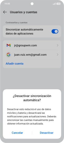 Pulsa Desactivar.