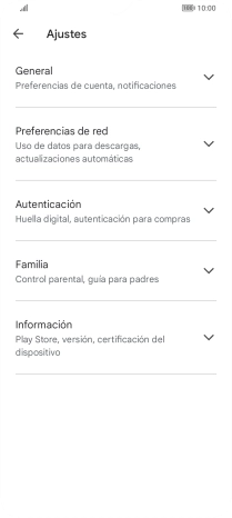 Pulsa Preferencias de red.