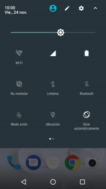 Pulsa el icono de ajustes.