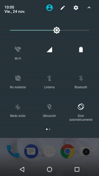 Pulsa el icono de ajustes.