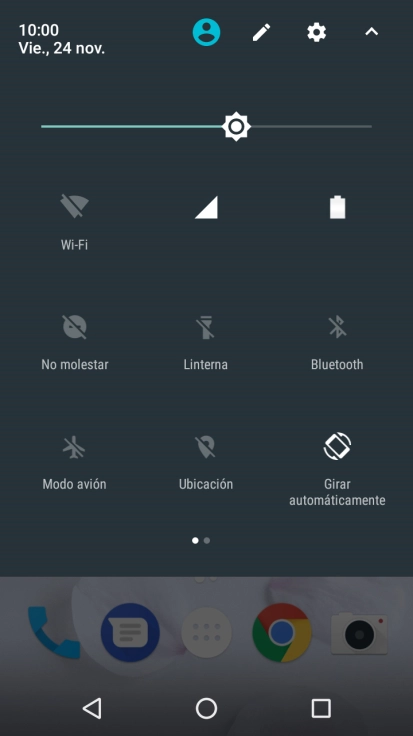 Pulsa el icono de ajustes.