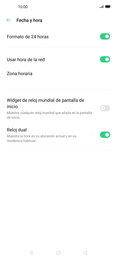 Pulsa la tecla de inicio para terminar y regresar a la pantalla de inicio.