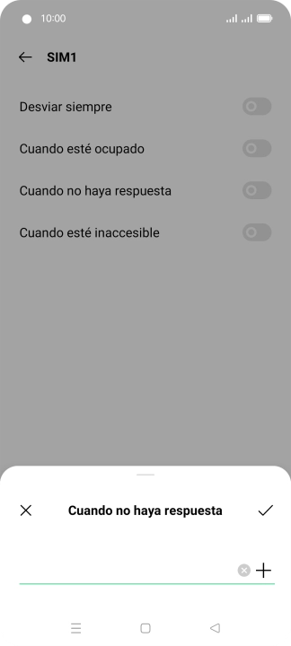 Introduce +34600132000 y pulsa el icono de aceptar.