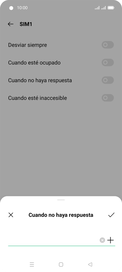 Introduce +34600132000 y pulsa el icono de aceptar.
