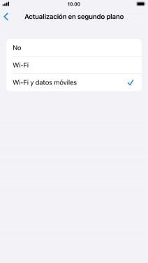 Para desactivar la actualización de apps en ejecución, pulsa No.